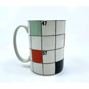 Kate Spade Lenox Crossword Mug New Rare Coffee Tea Cup Gift